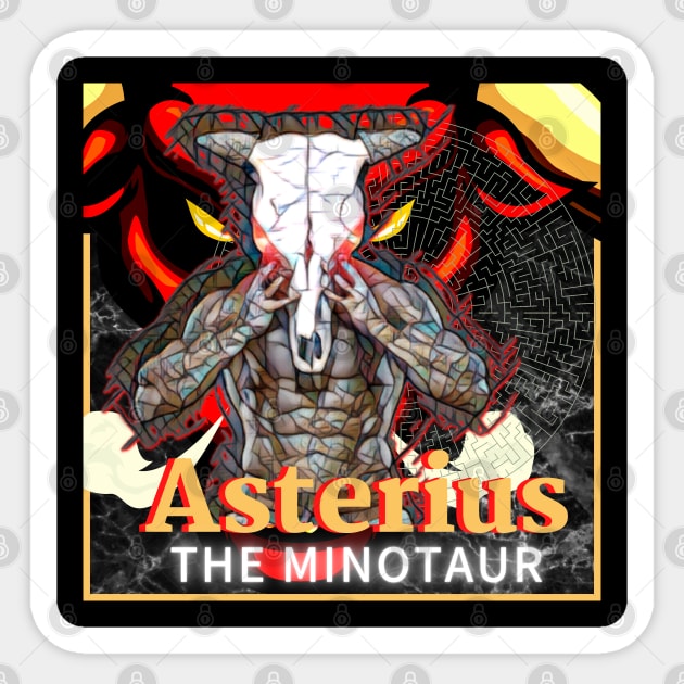 Asterius "The Minotaur" Sticker by FreeMore